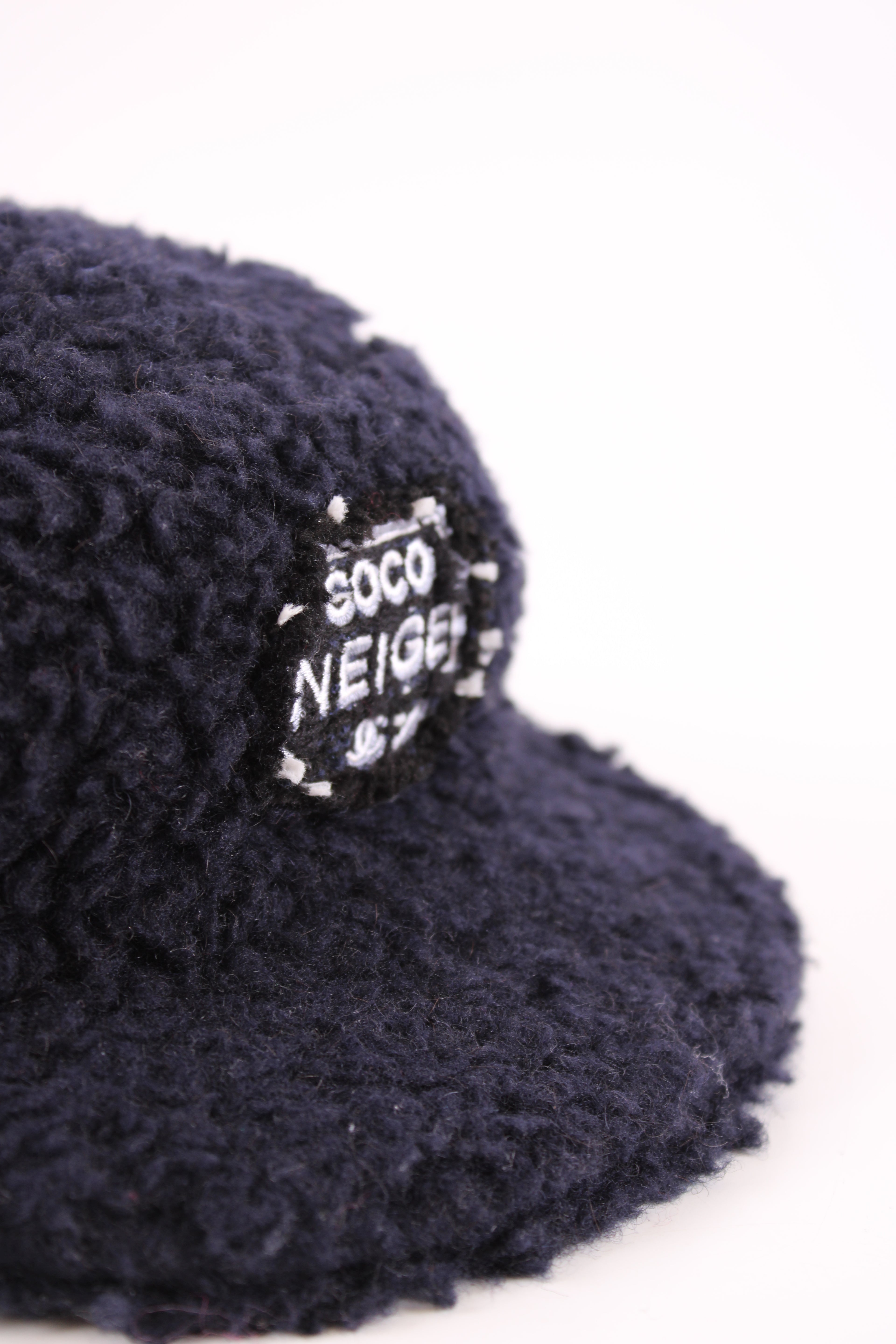 Chanel Teddy Coco Neige Hat Navy