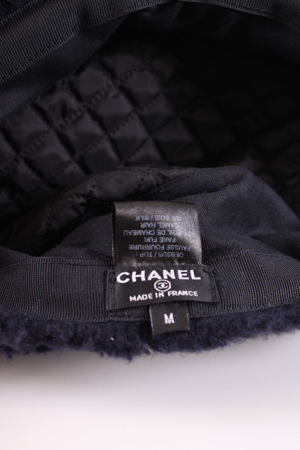 Chanel Teddy Coco Neige Hat Navy