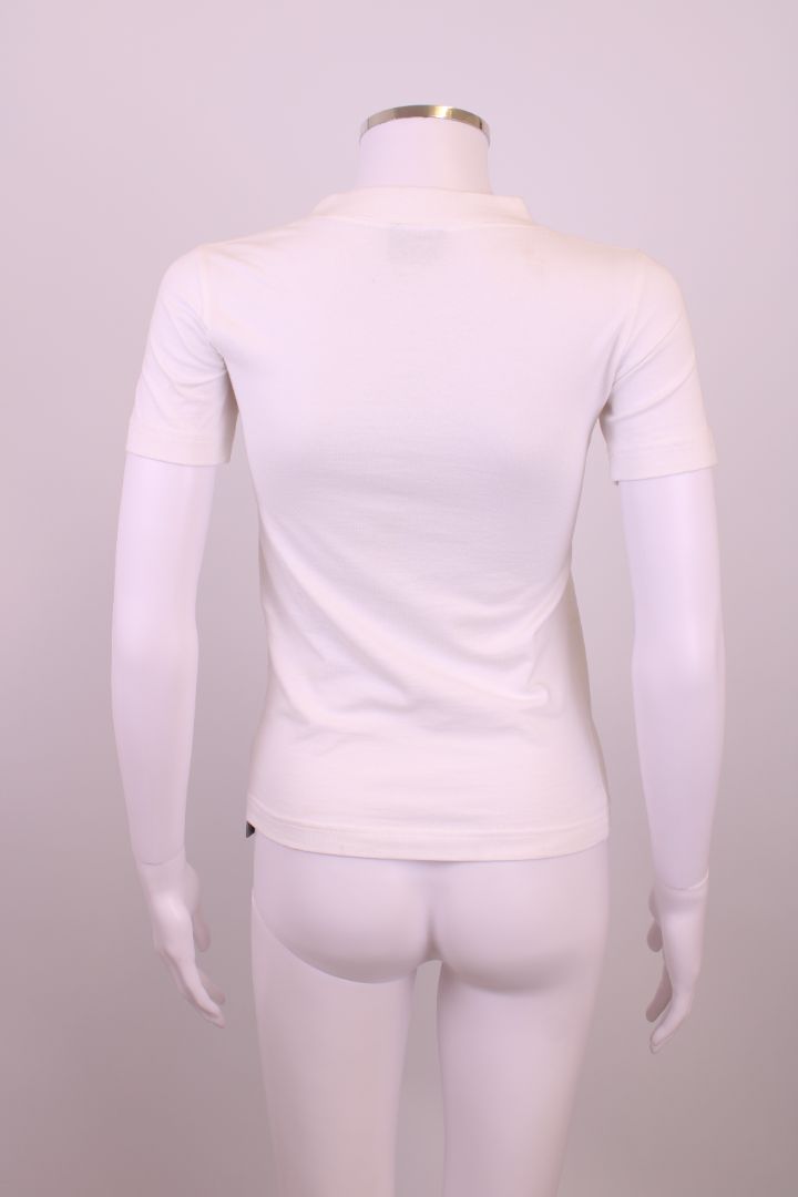 Balenciaga Logo-embroidered crewneck stretch cotton t-shirt White M