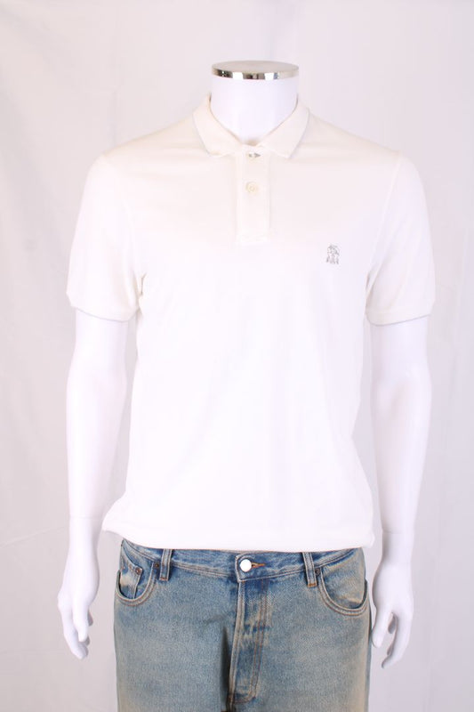 Brunello Cucinelli S/S Polo Top White M
