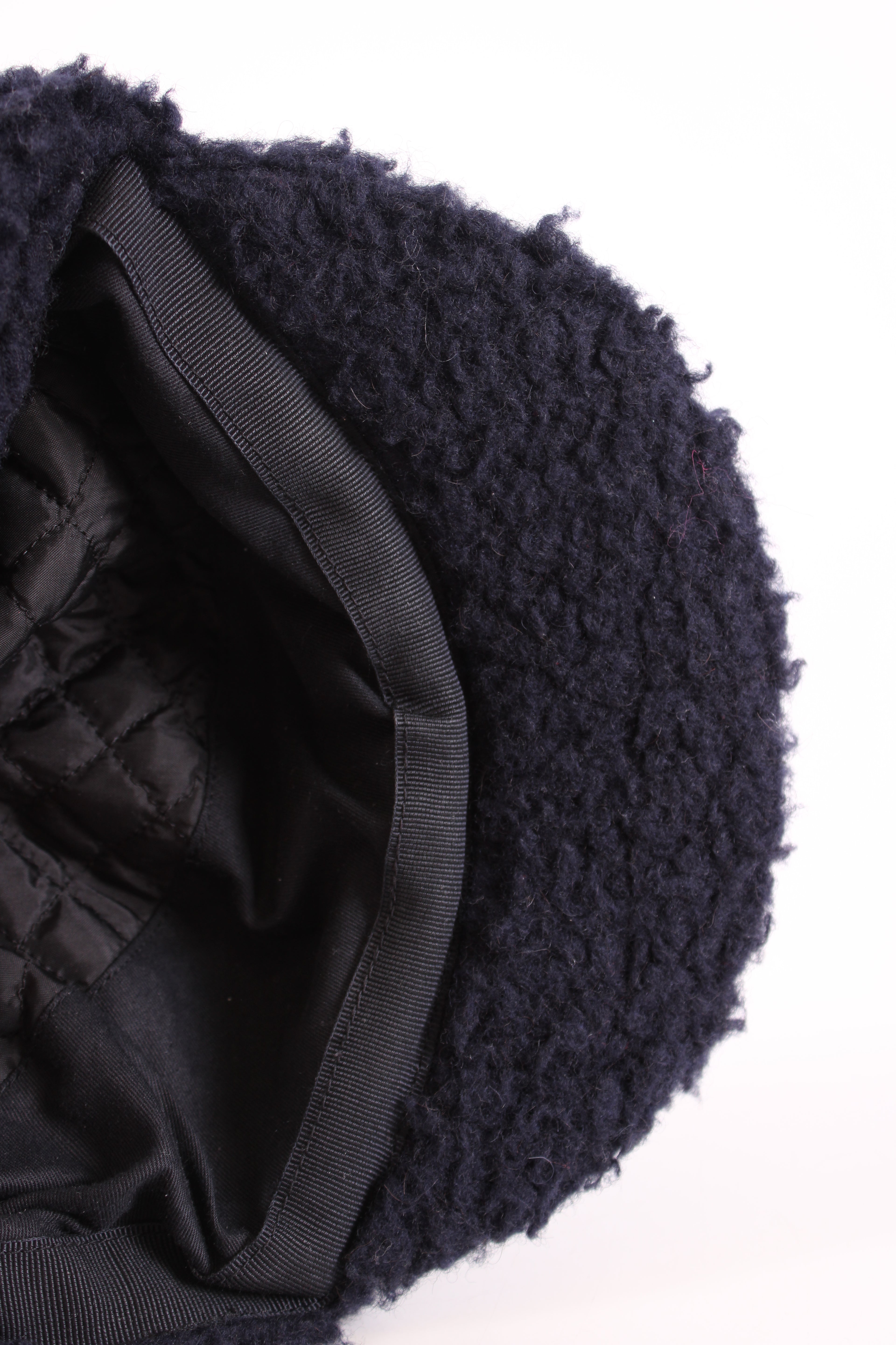 Chanel Teddy Coco Neige Hat Navy