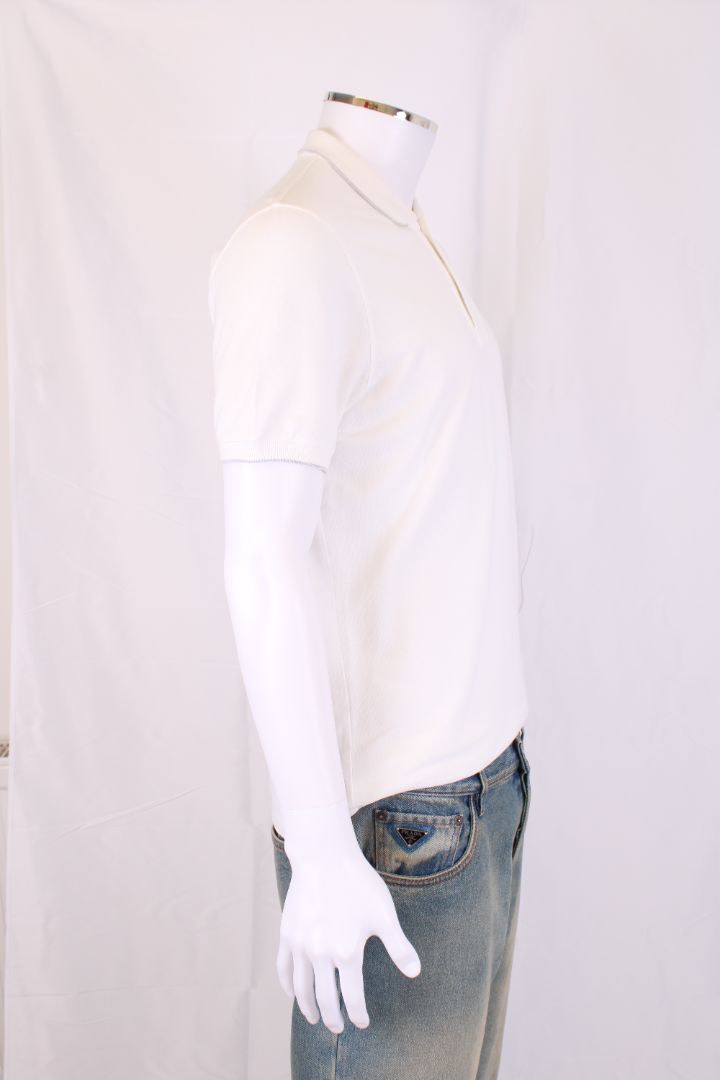 Brunello Cucinelli S/S Polo Top White L