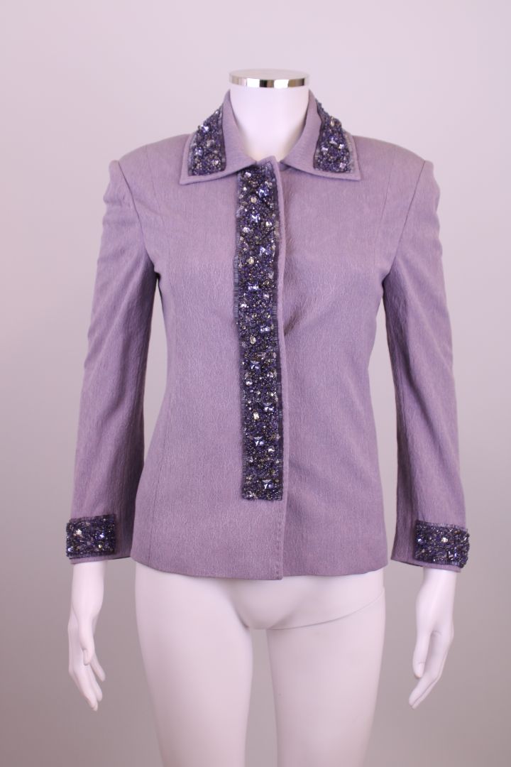 Dolce & Gabbana Beaded Jacket Lilac S