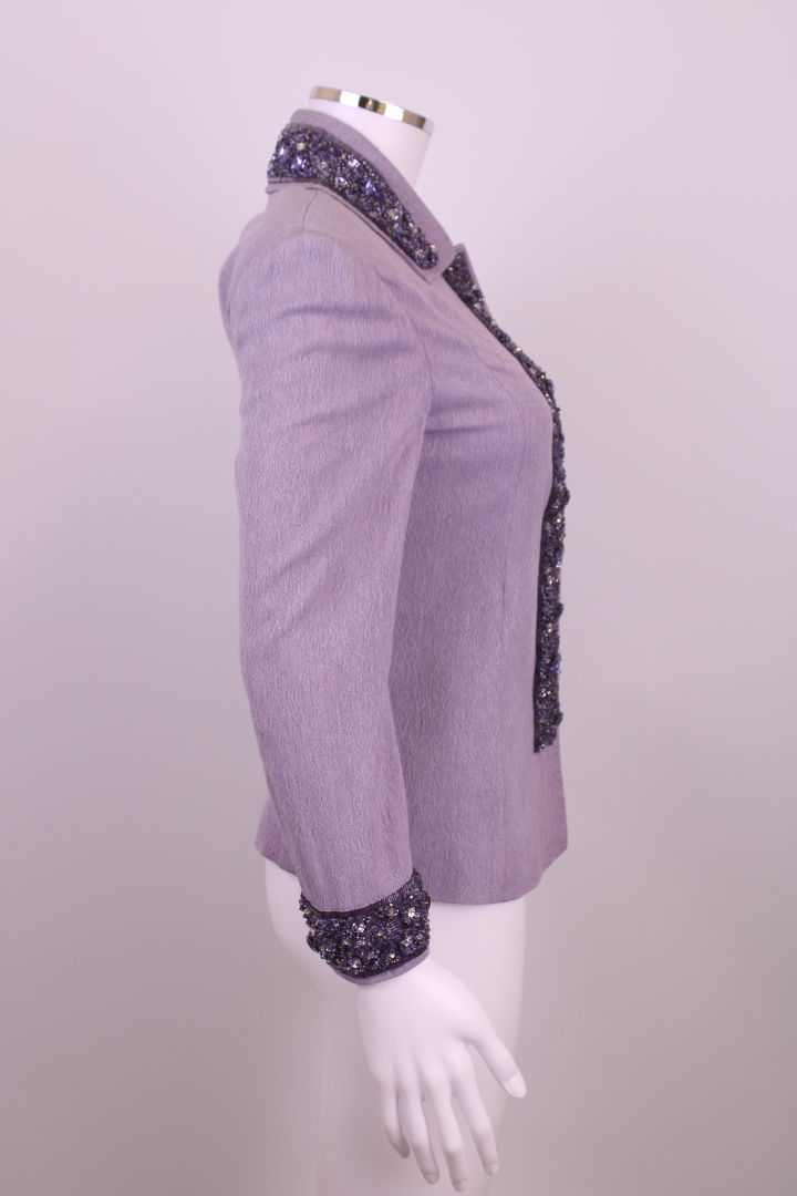 Dolce & Gabbana Beaded Jacket Lilac S