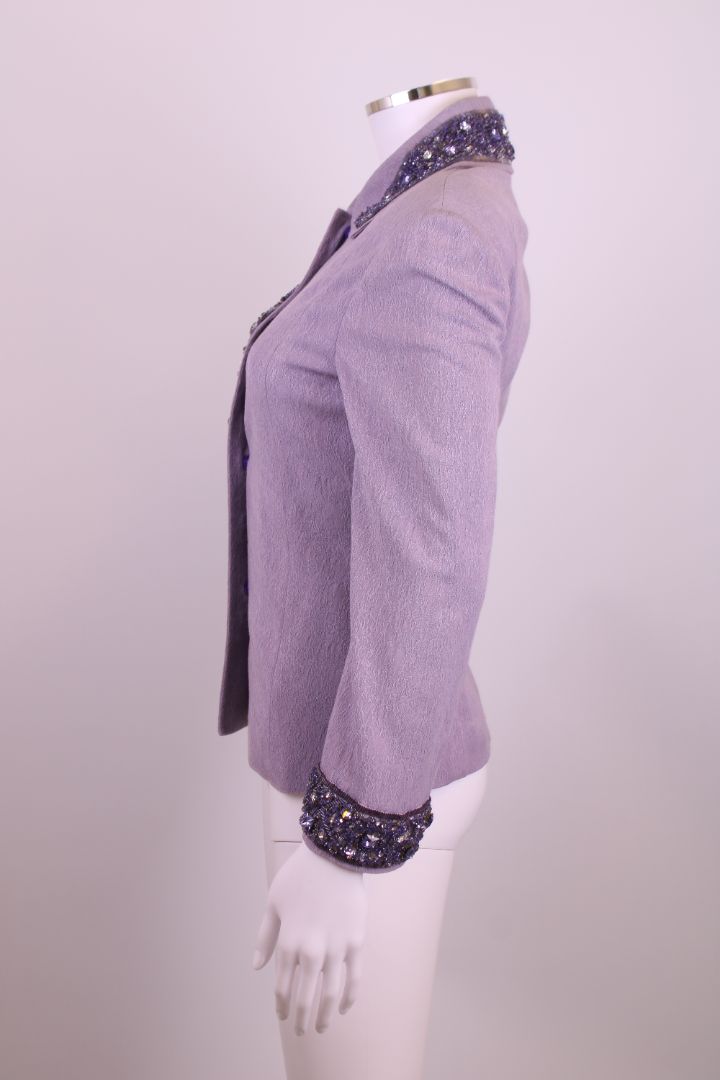 Dolce & Gabbana Beaded Jacket Lilac S
