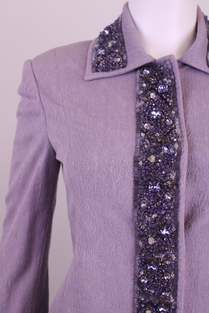 Dolce & Gabbana Beaded Jacket Lilac S
