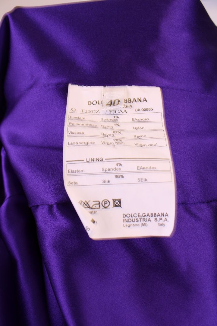 Dolce & Gabbana Beaded Jacket Lilac S