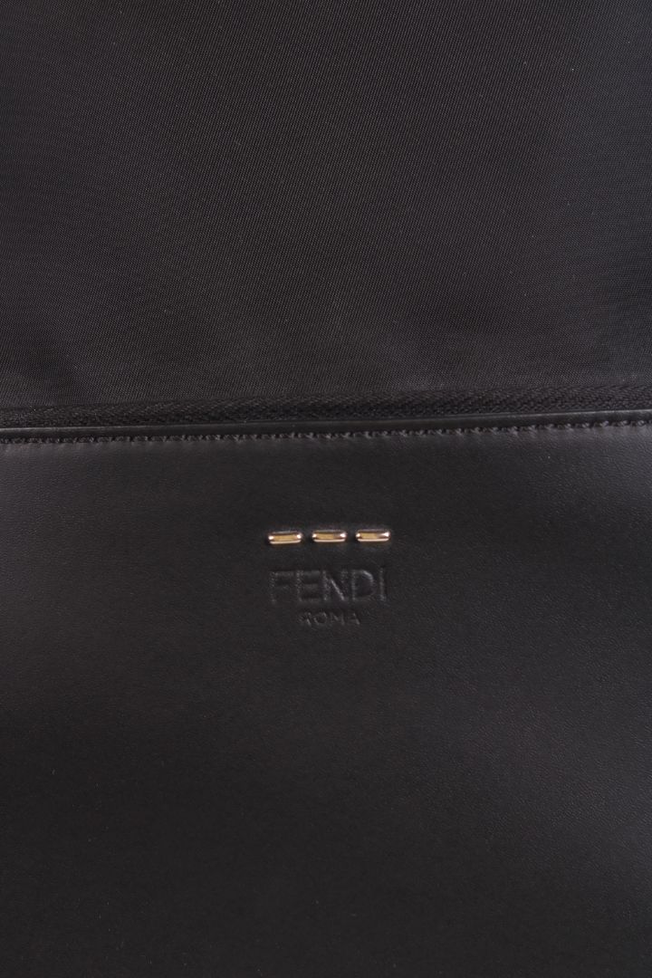 Fendi Selleria Tapestry FF Strap Backpack Black