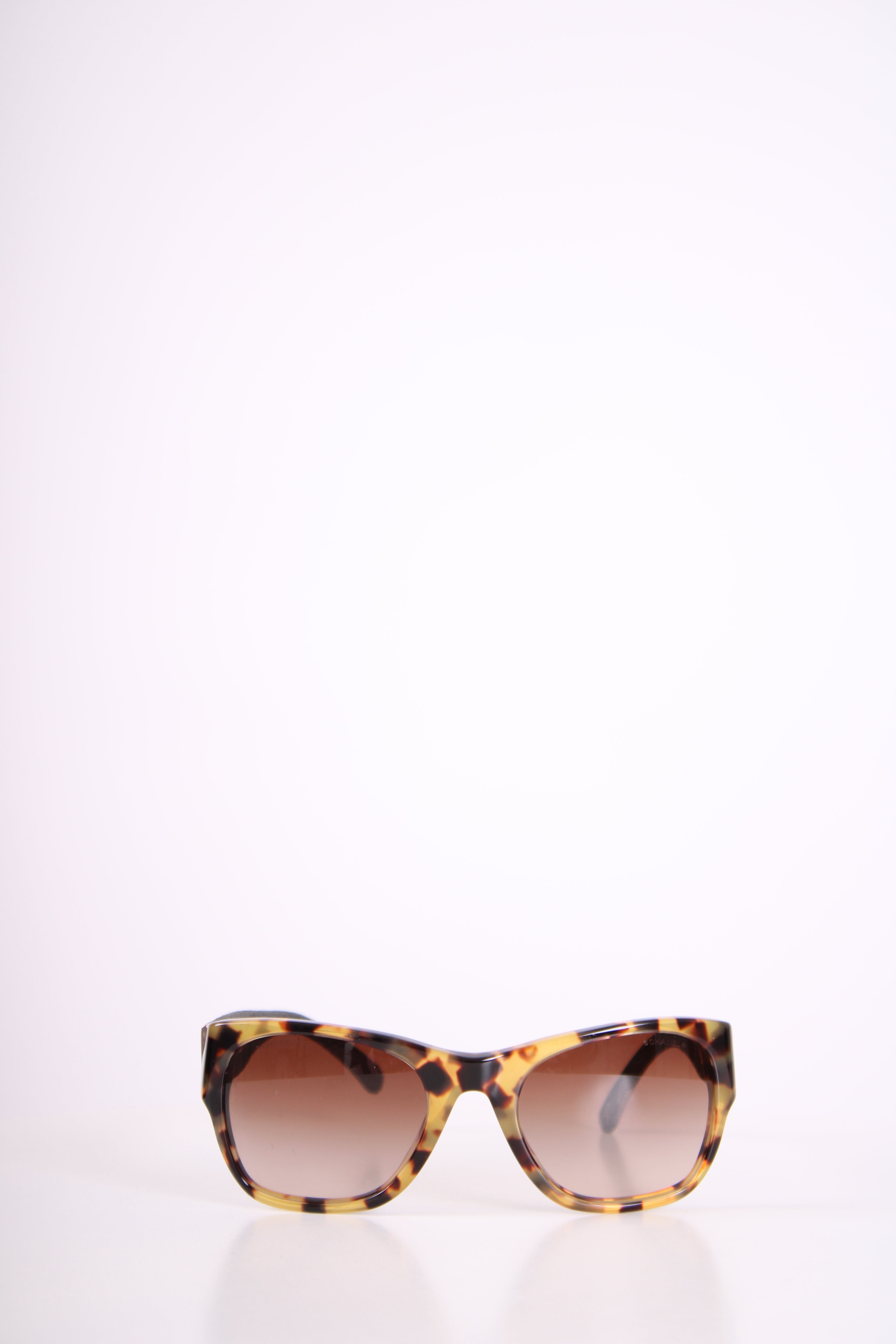 Chanel Denim Arm Sunglasses Tortoiseshell