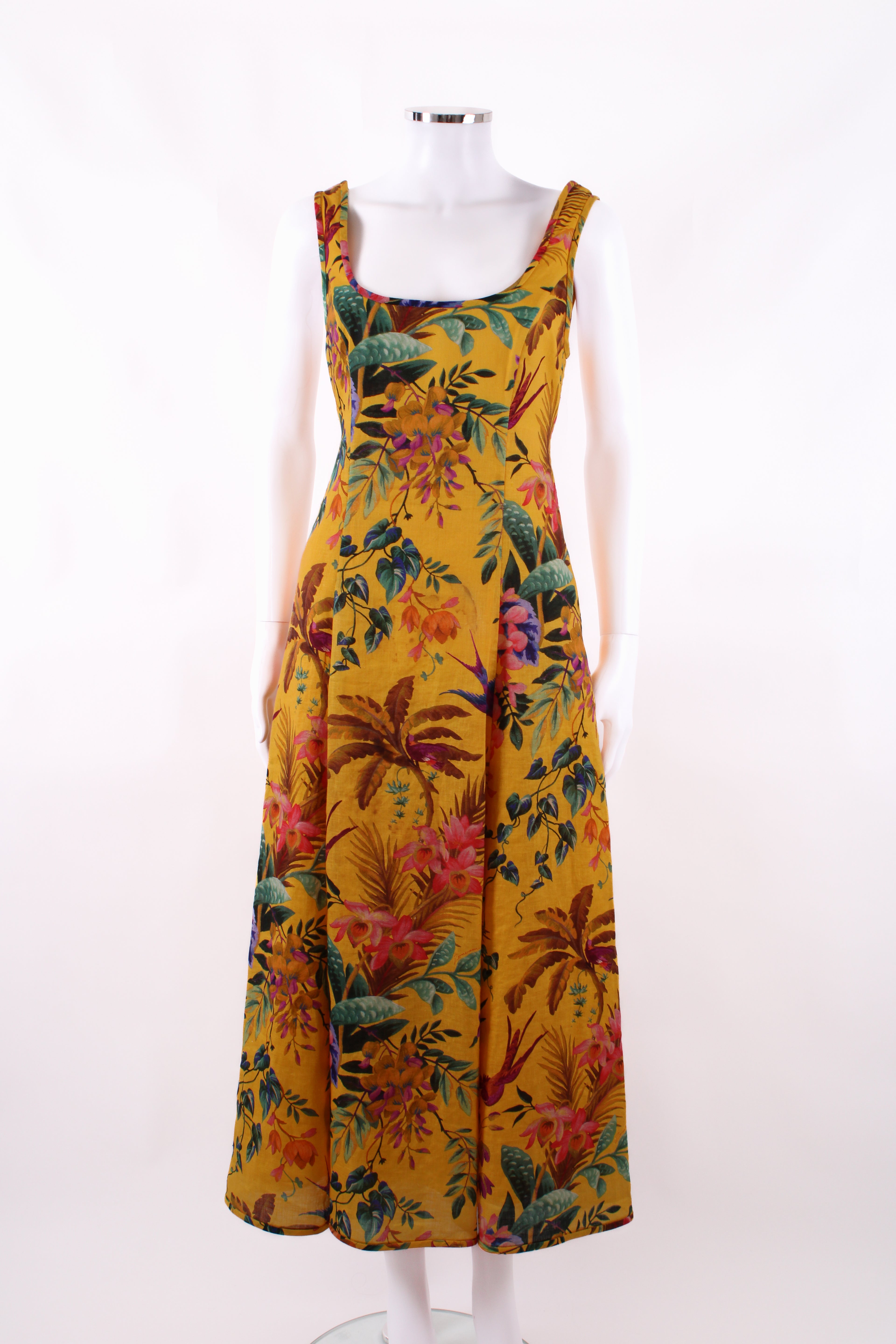 Zimmermann S/S Floral Dress Yellow/ Green 10