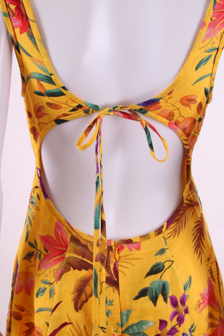 Zimmermann S/S Floral Dress Yellow/ Green 10
