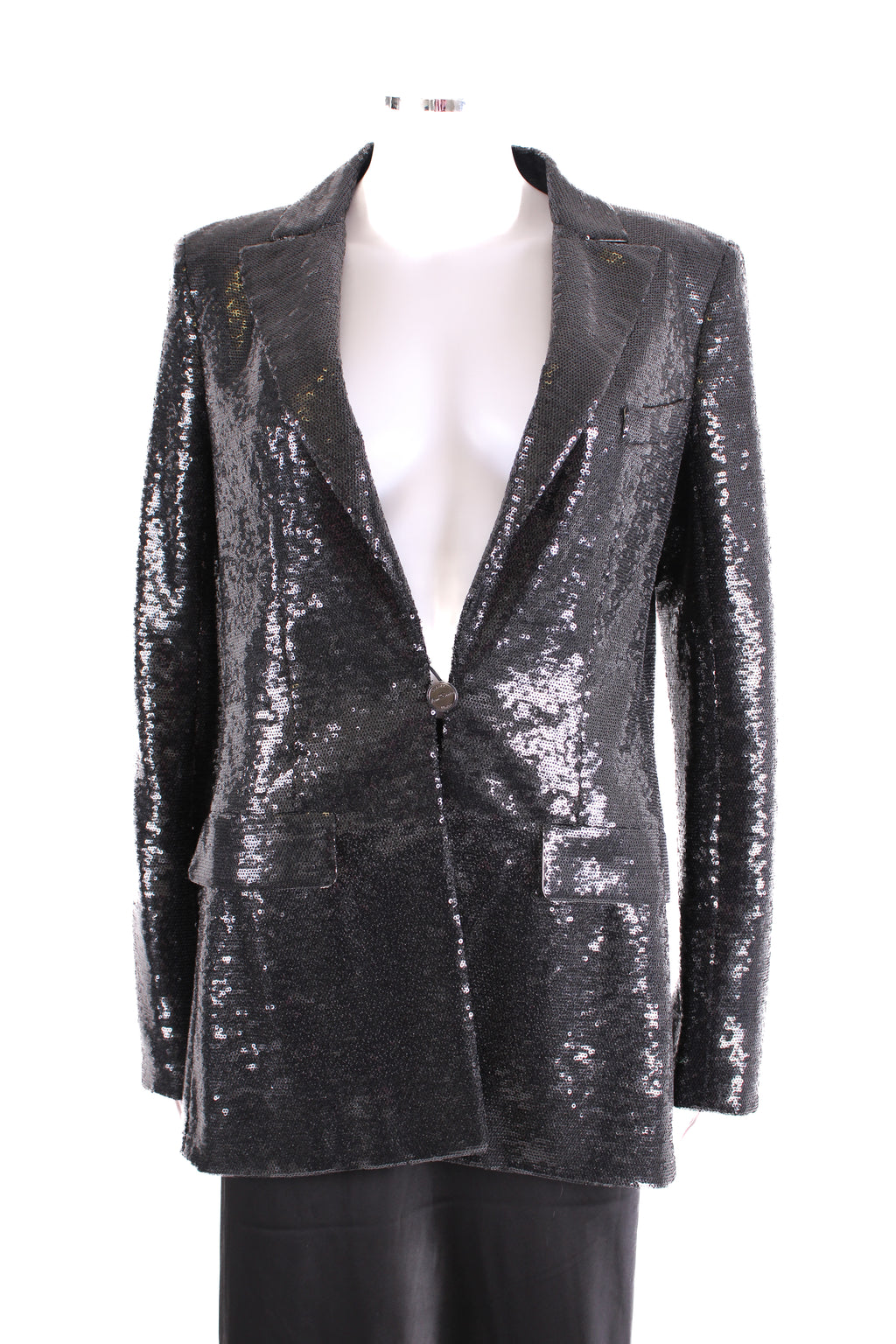 Black Chanel Sequin Jacket