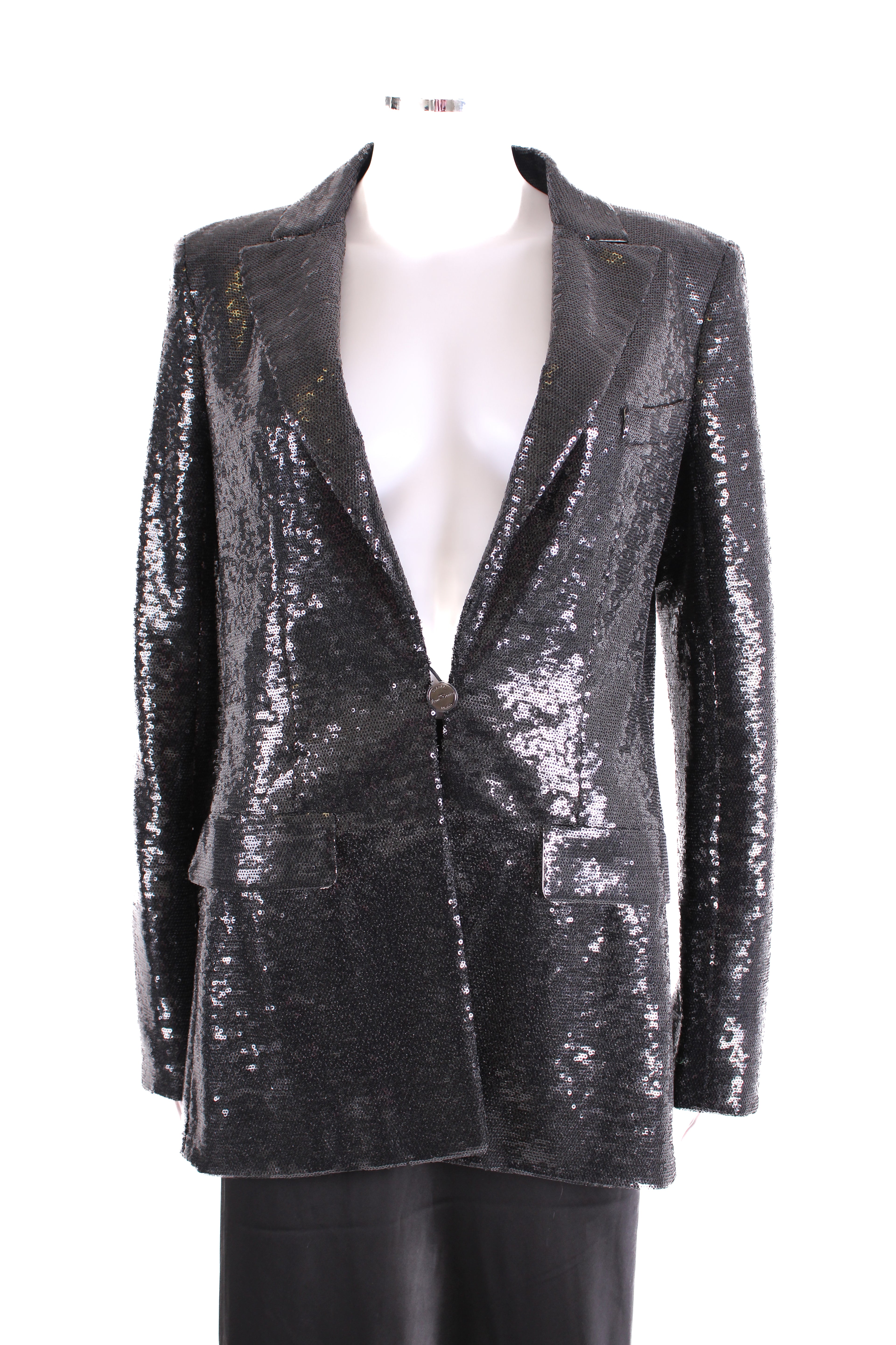 Black Chanel Sequin Jacket