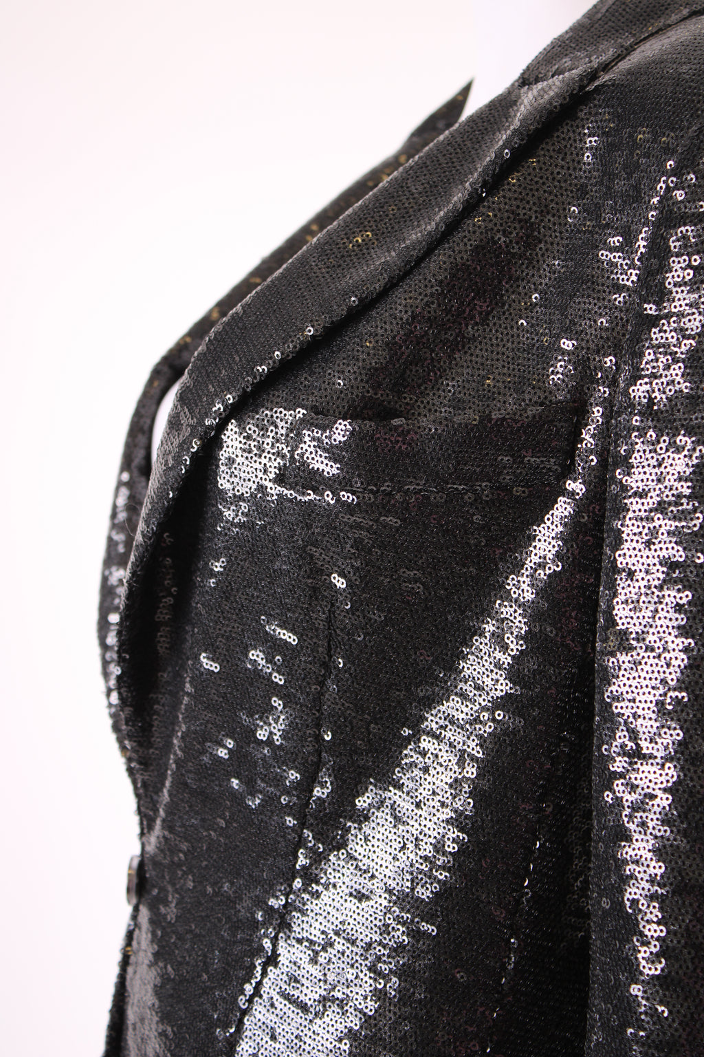 Black Chanel Sequin Jacket