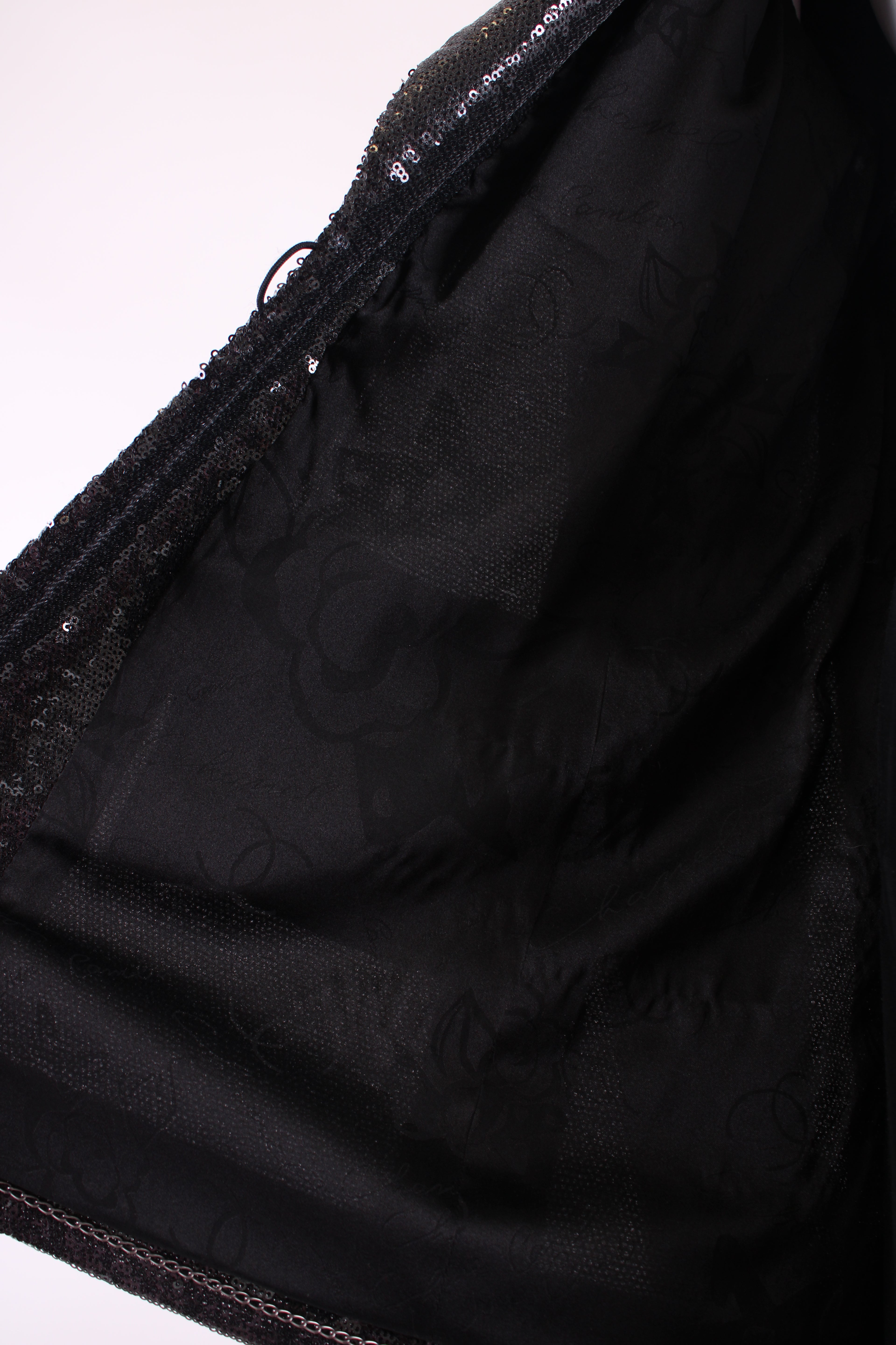 Black Chanel Sequin Jacket
