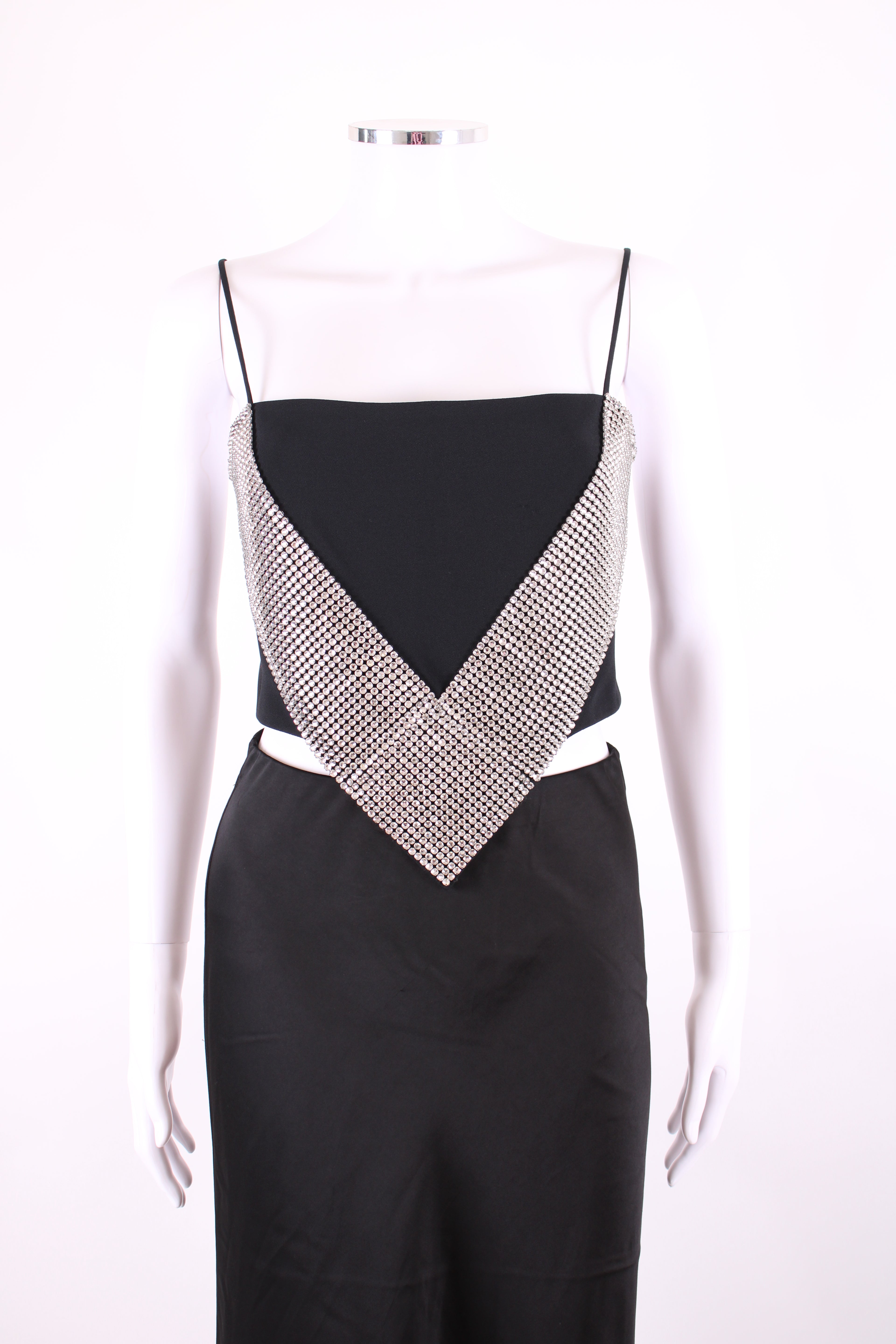 Black David Koma Crystal Embellished Top, 12
