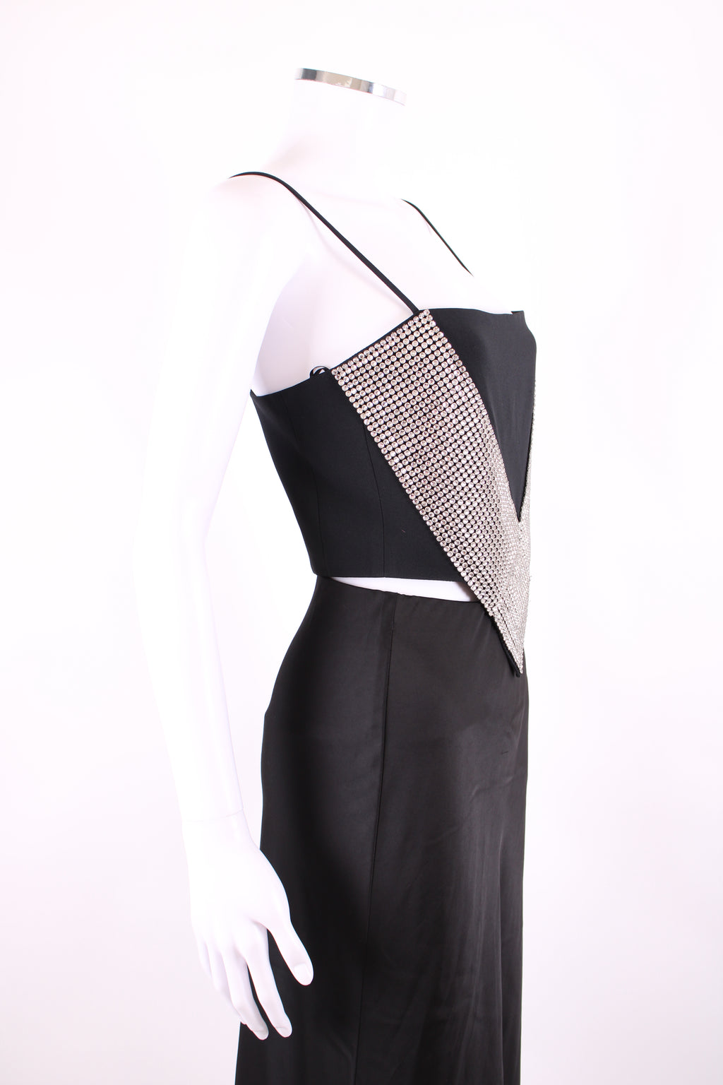 Black David Koma Crystal Embellished Top, 12