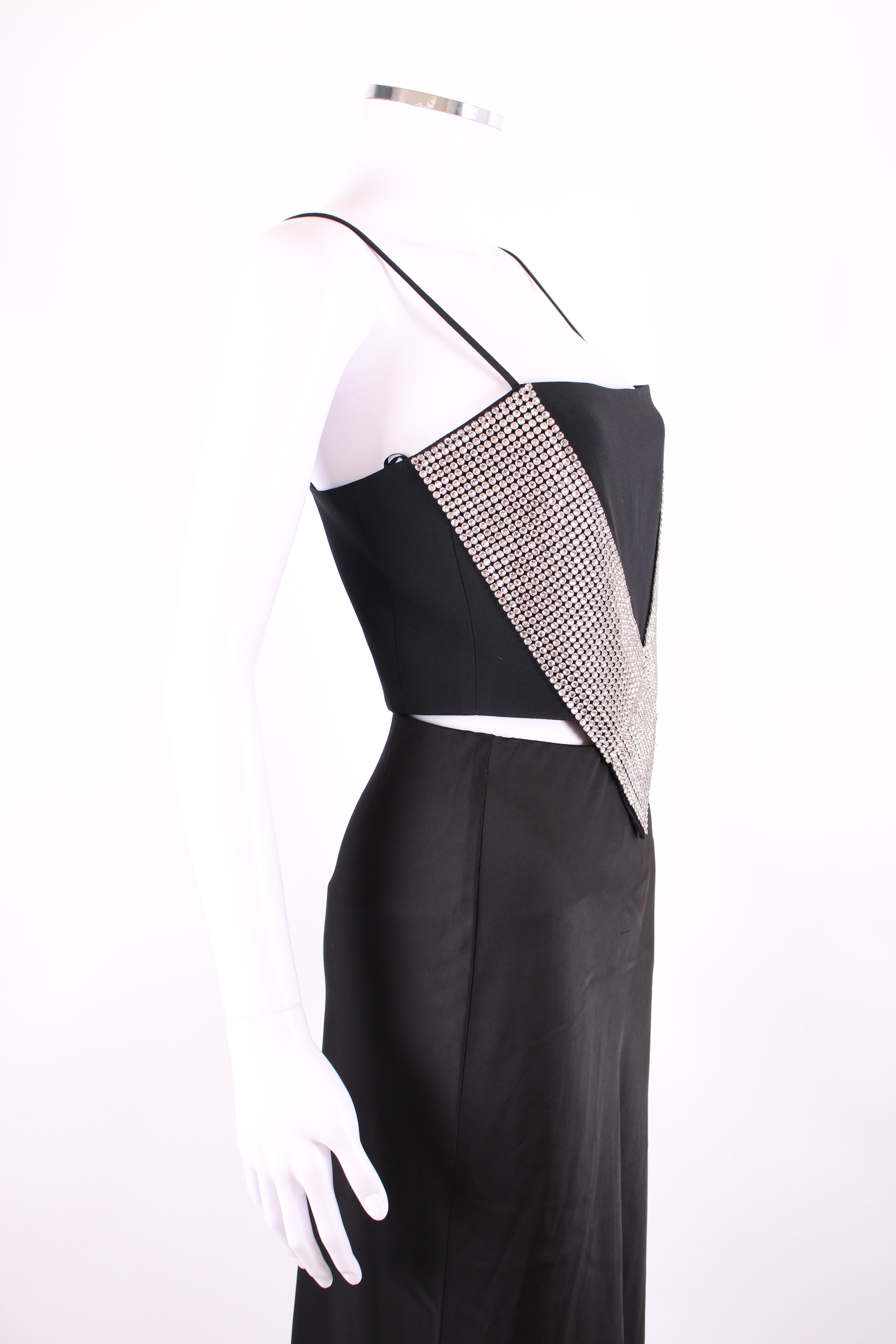 Black David Koma Crystal Embellished Top, 12