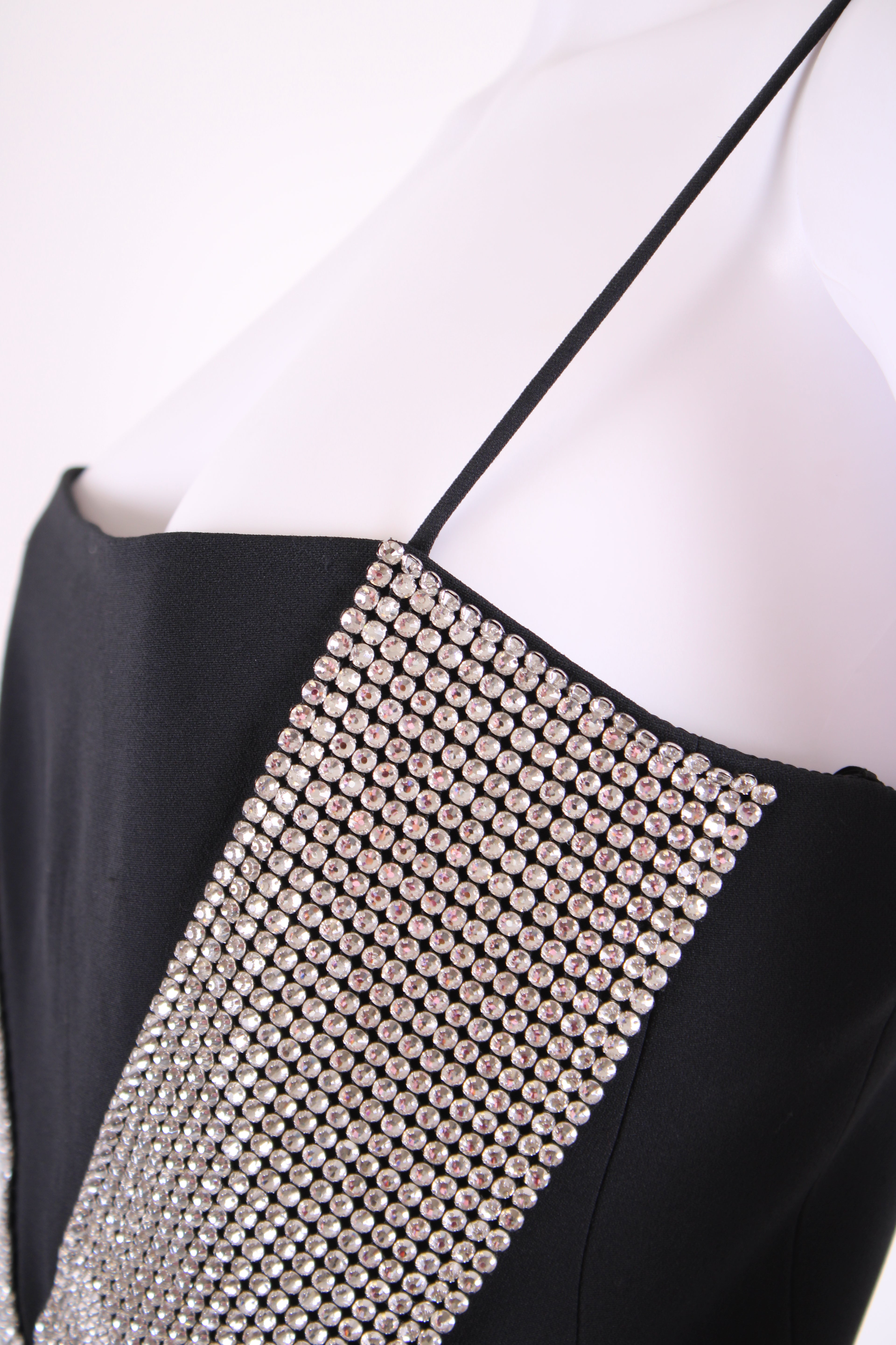 Black David Koma Crystal Embellished Top, 12