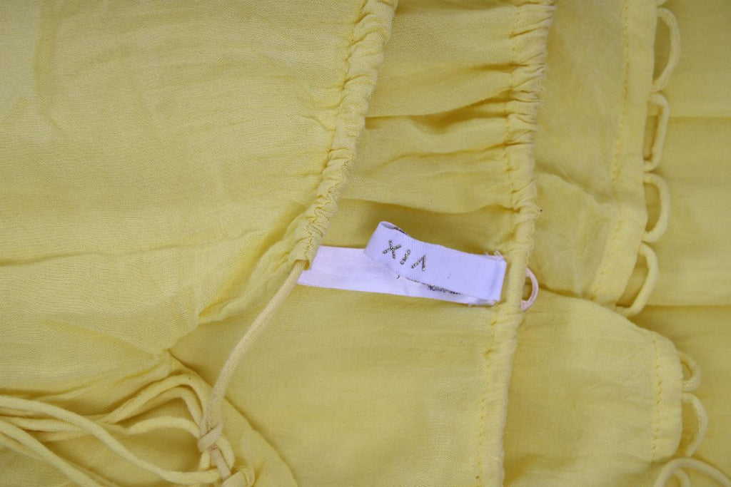 Vix Paula Hermanny Cover up flouncy dress Yellow S