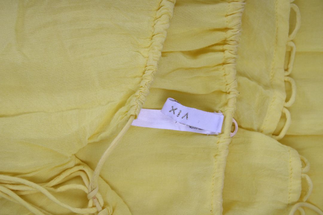 Vix Paula Hermanny Cover up flouncy dress Yellow S