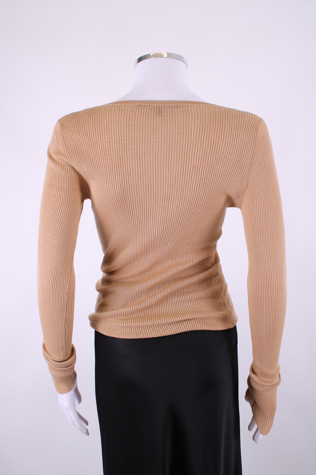 Gucci L/S Chain Neck Jumper Beige L