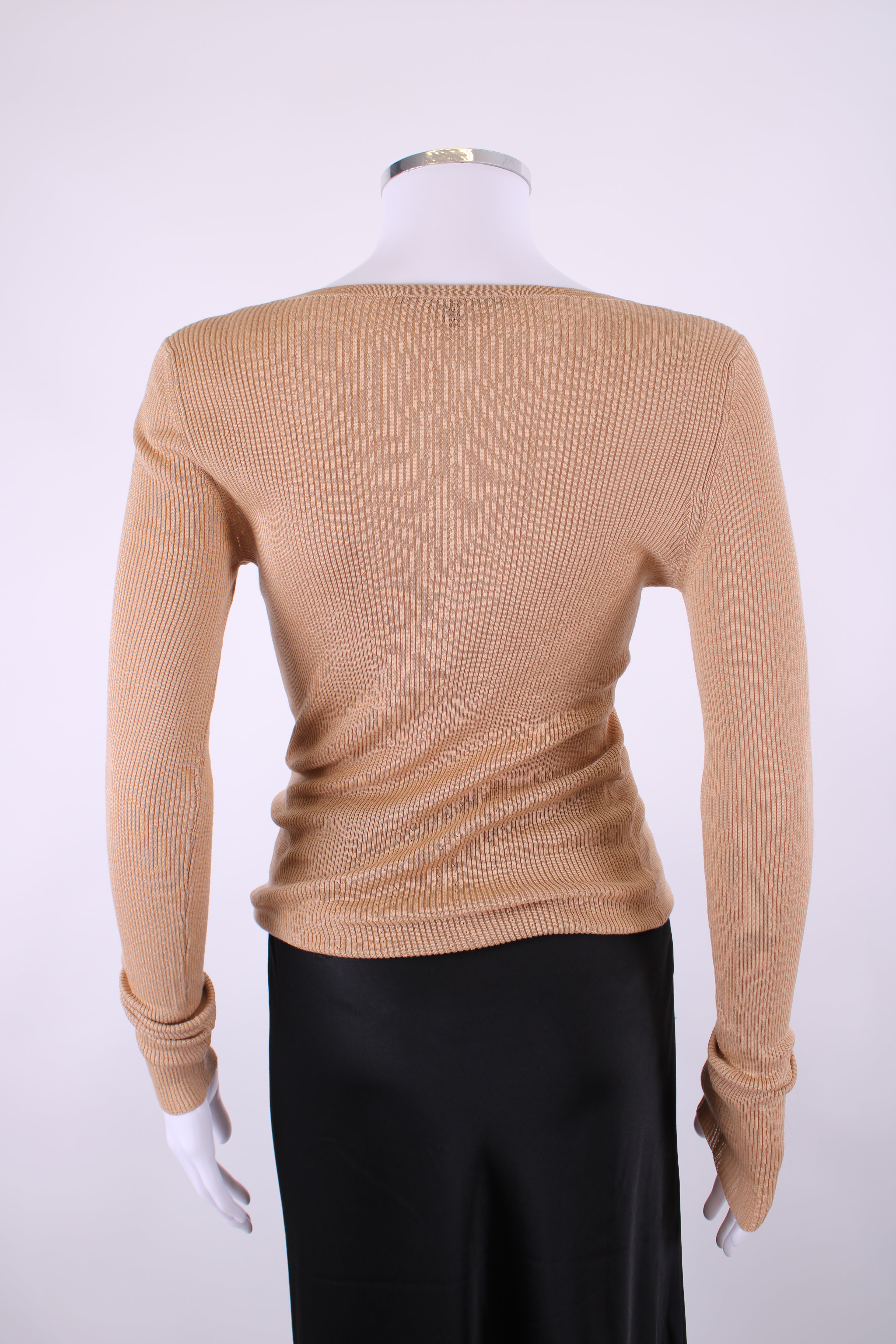 Gucci L/S Chain Neck Jumper Beige L