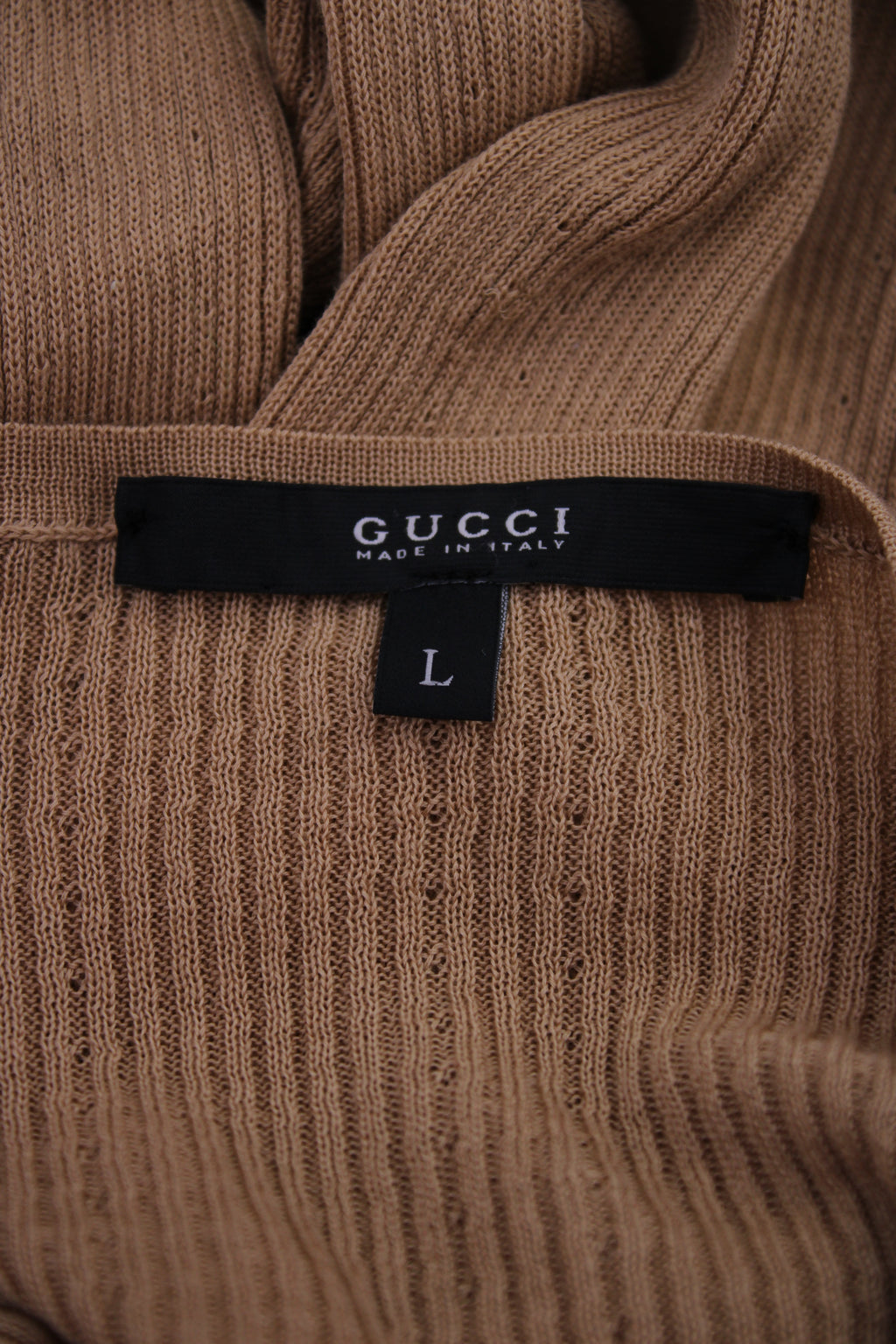 Gucci L/S Chain Neck Jumper Beige L