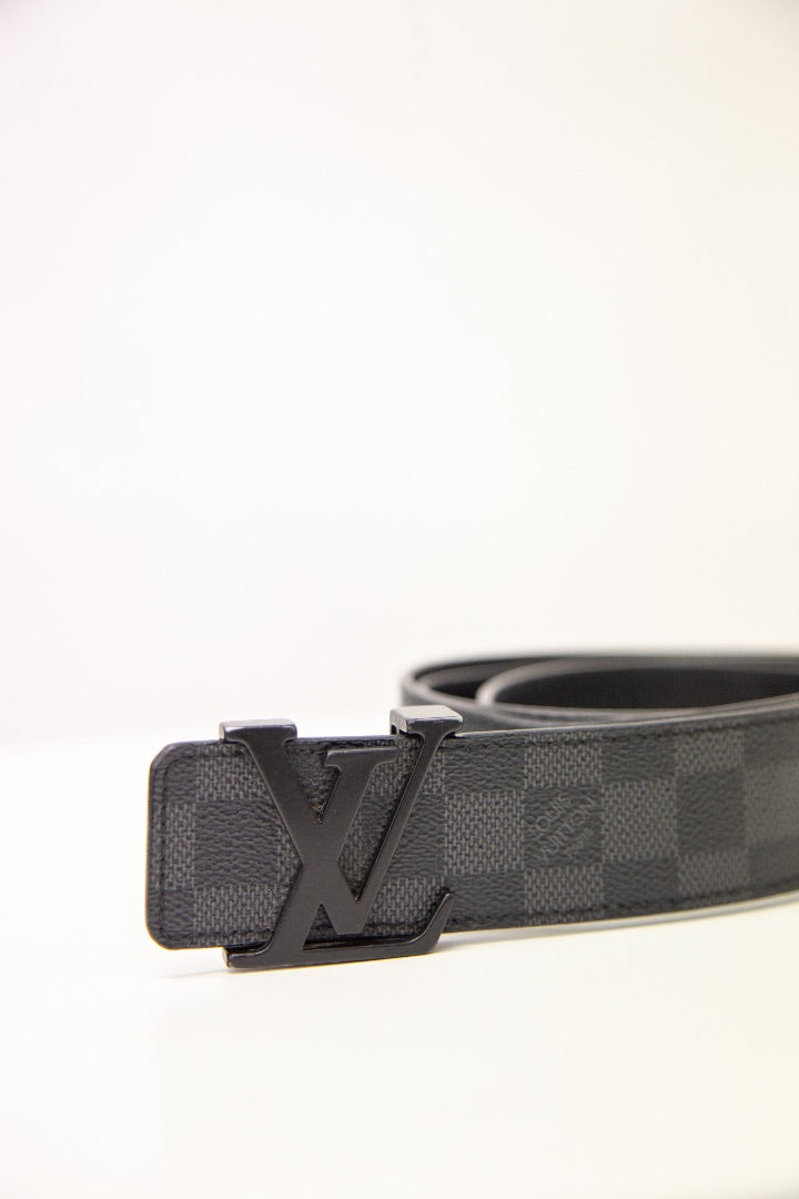 Louis Vuitton LV Buckle Belt Damier Graphite 36