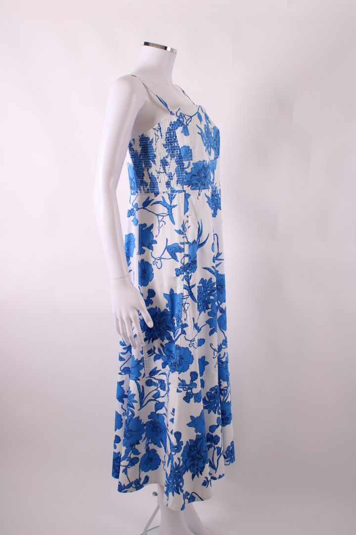 ME+EM Floral strappy long dress blue and white 12