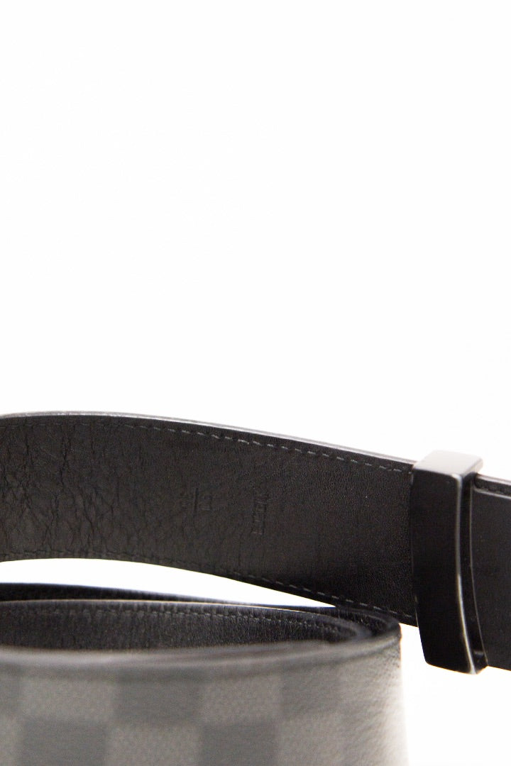 Louis Vuitton LV Buckle Belt Damier Graphite 36