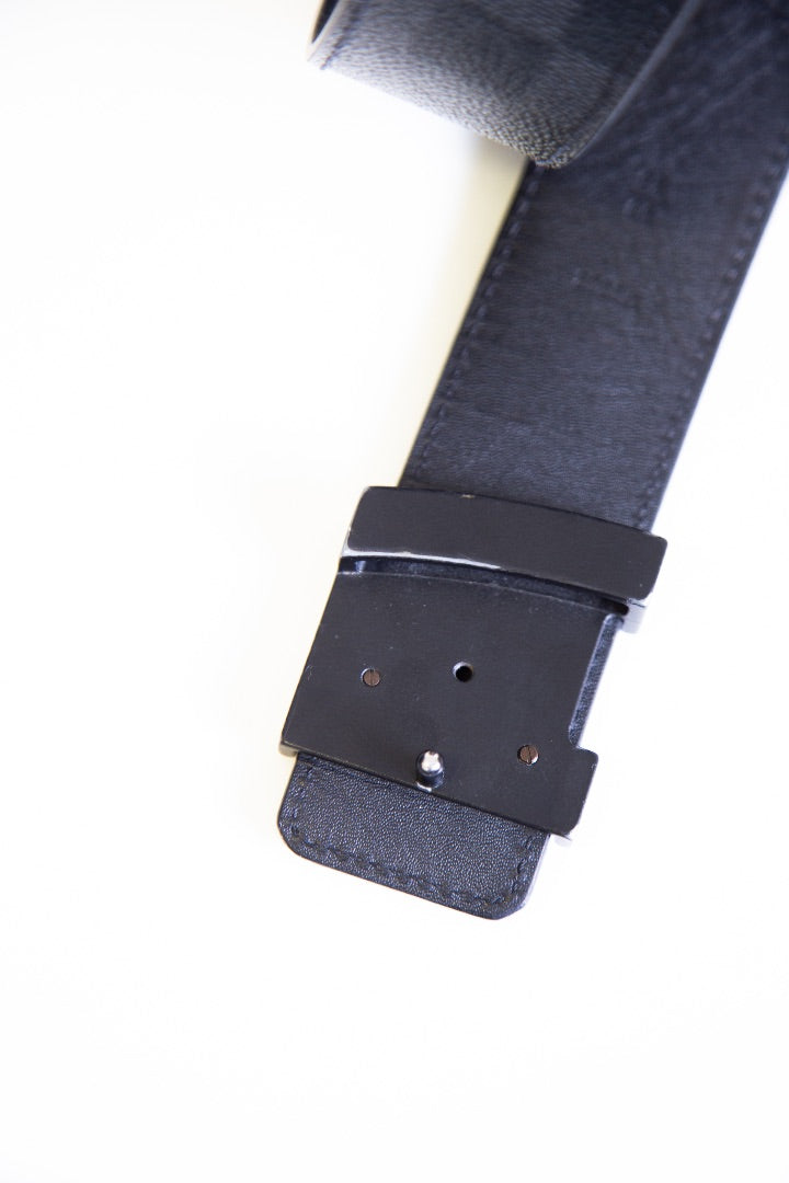 Louis Vuitton LV Buckle Belt Damier Graphite 36