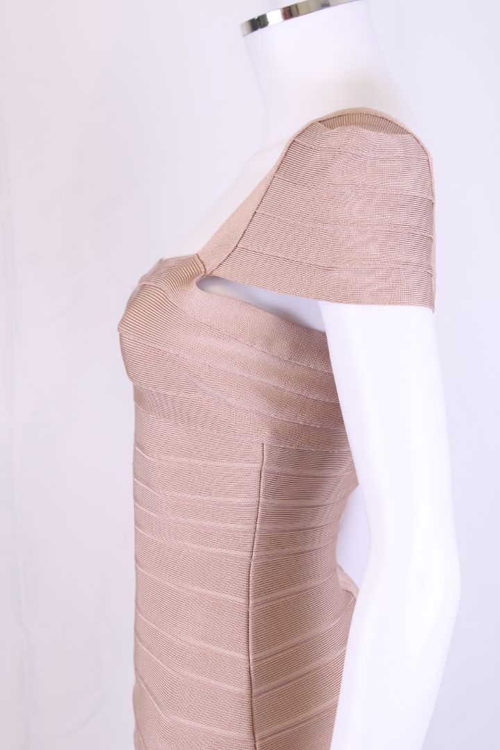 Herve Leger S/S Bandage Top Beige S