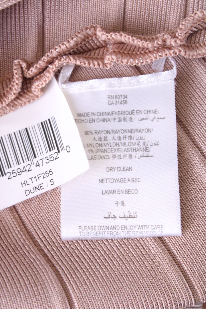 Herve Leger S/S Bandage Top Beige S