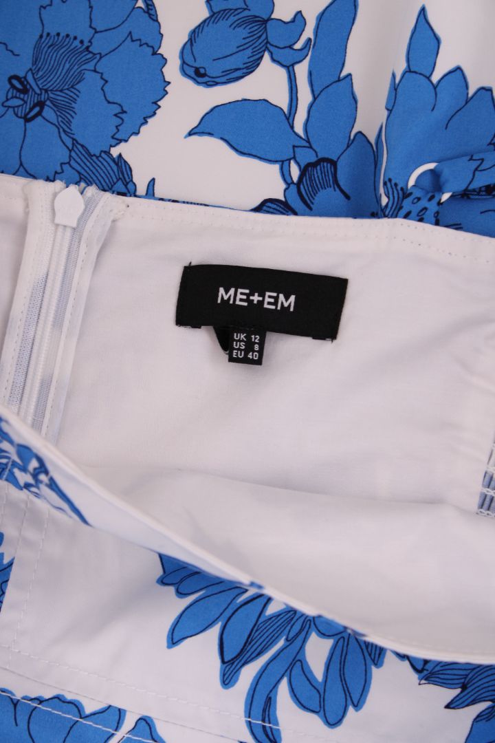 ME+EM Floral strappy long dress blue and white 12