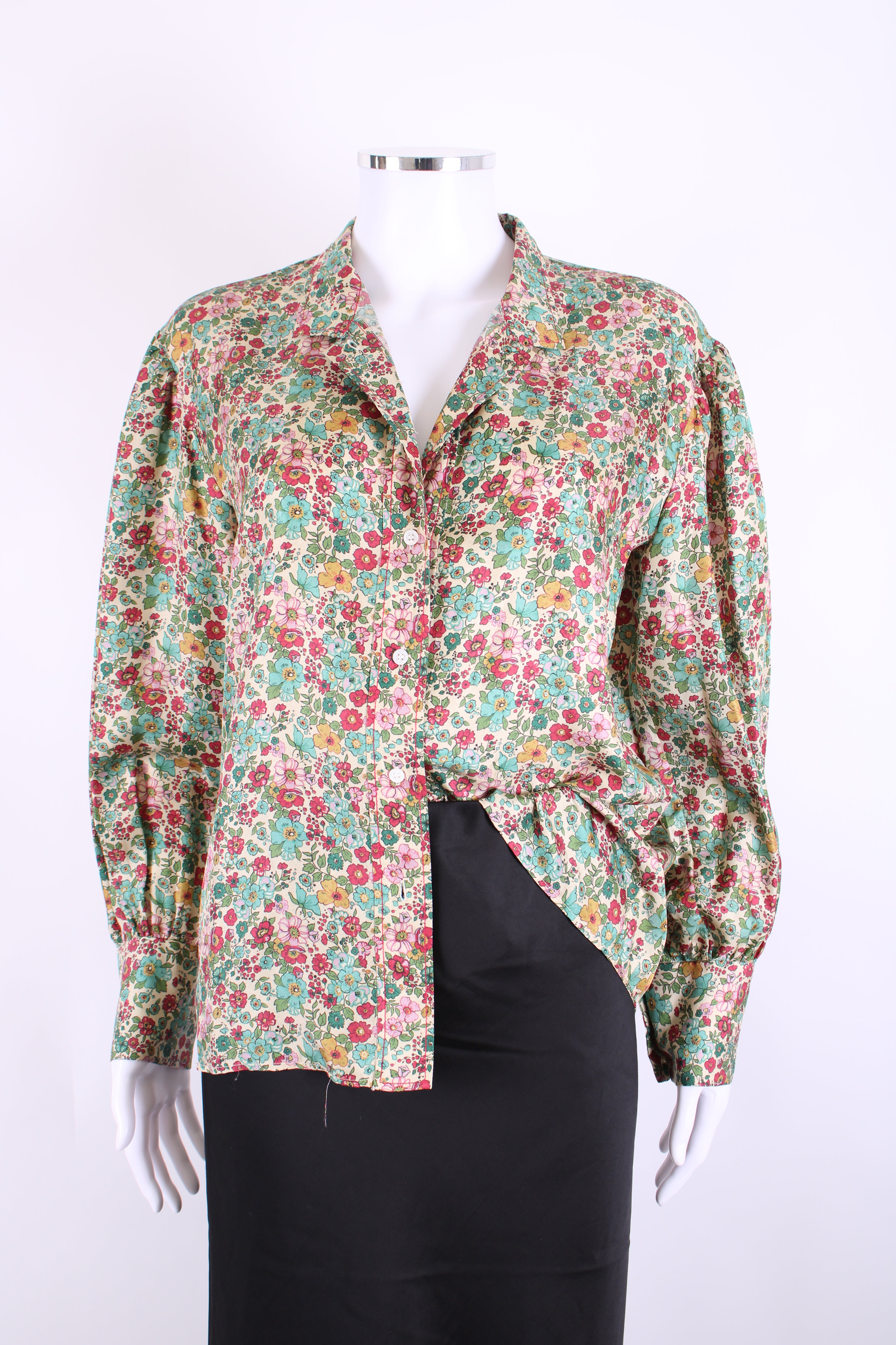 Sandro L/S Floral Shirt Beige S
