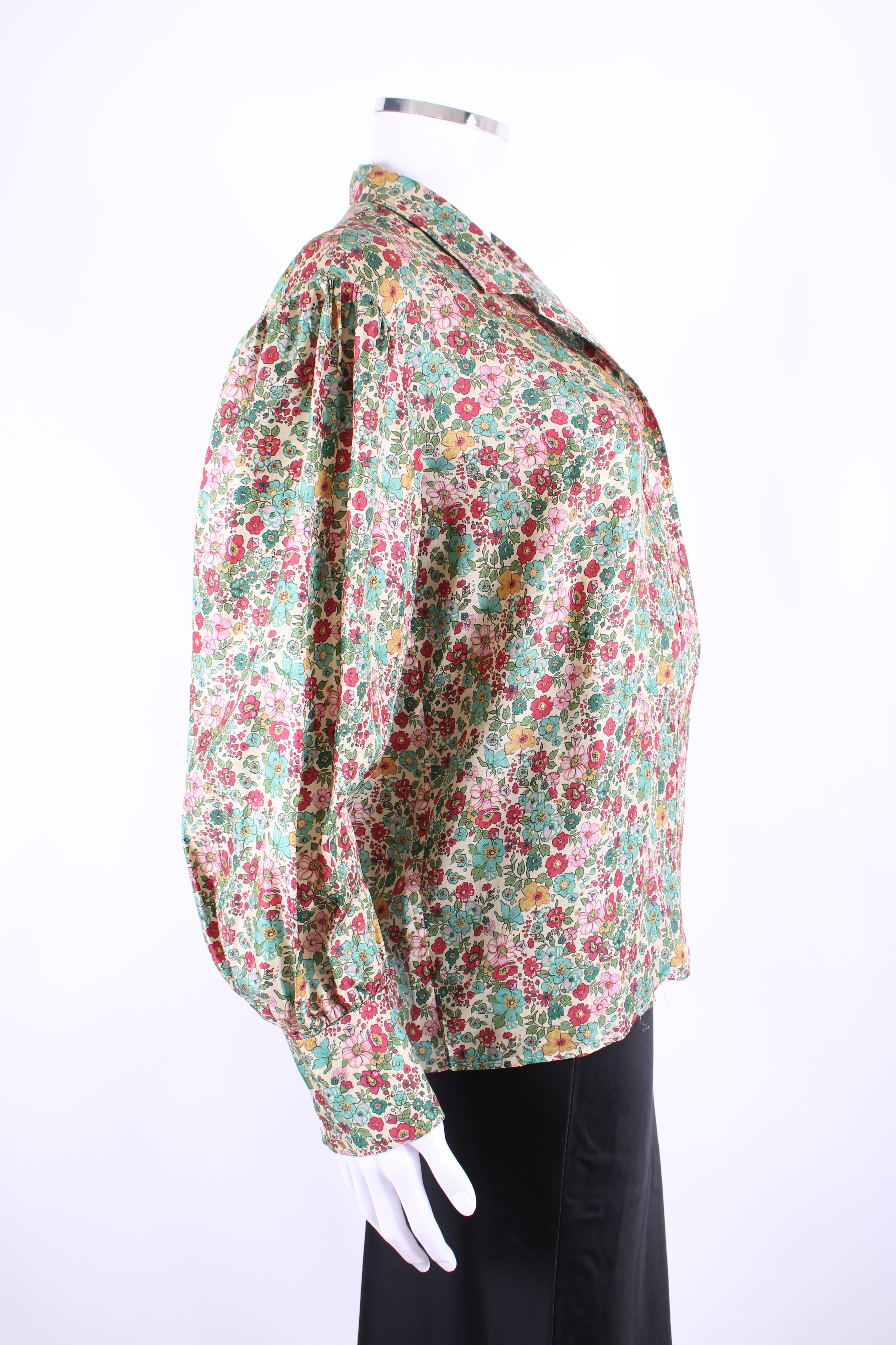 Sandro L/S Floral Shirt Beige S