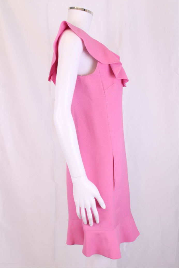 Valentino S/S Ruffle Top Dress Pink 10