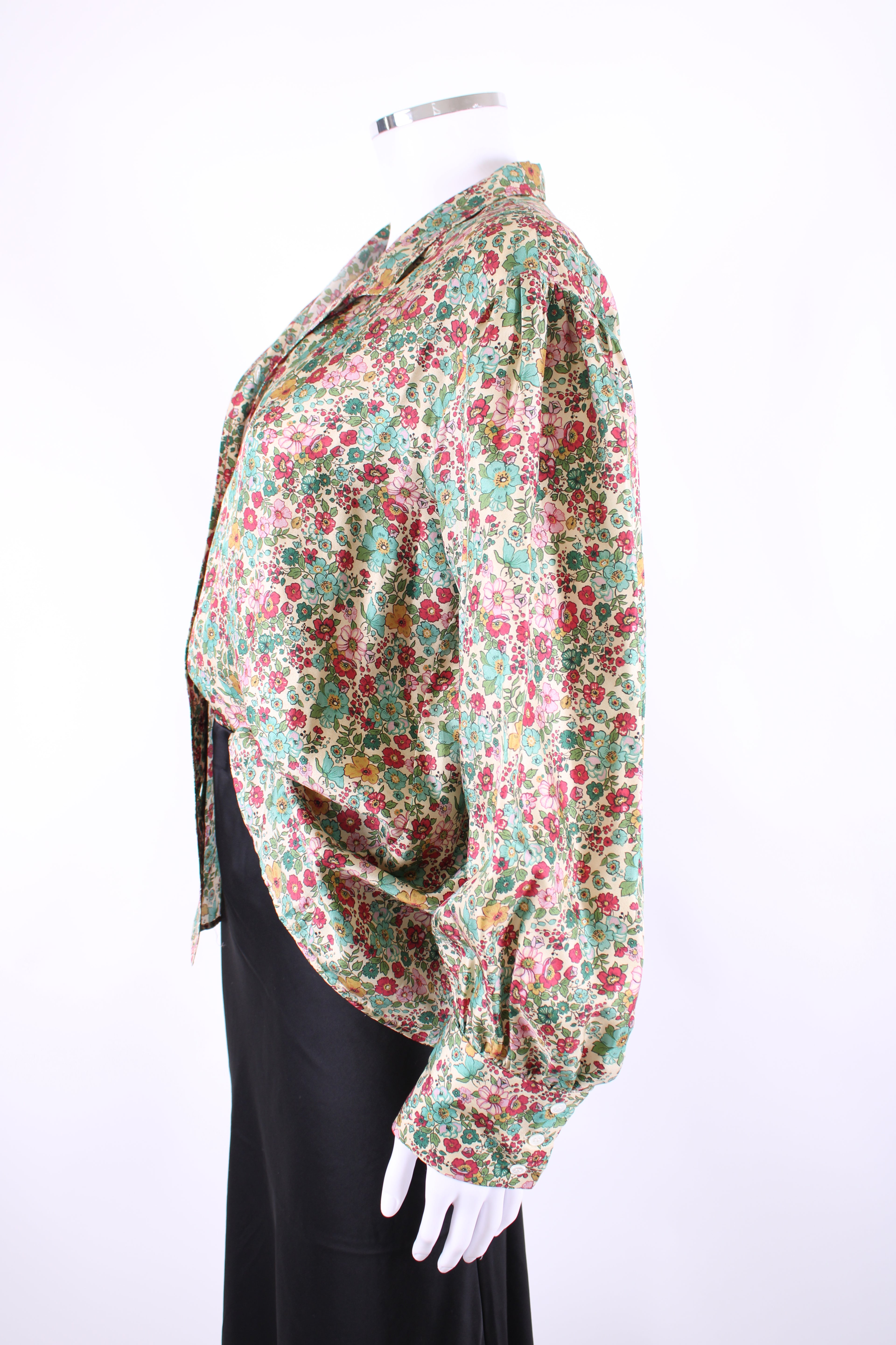 Sandro L/S Floral Shirt Beige S