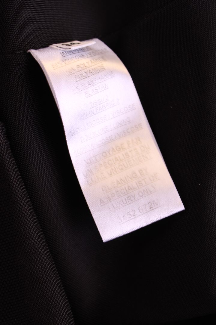 Balmain S/S Button Dress Black 6