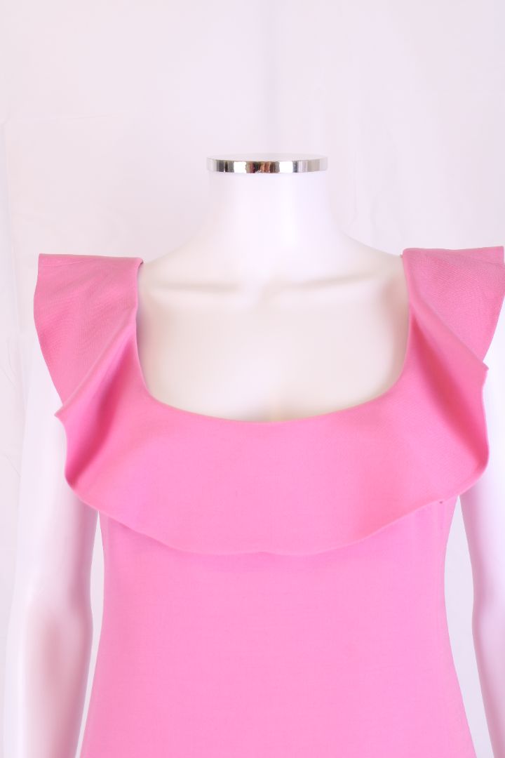 Valentino S/S Ruffle Top Dress Pink 10