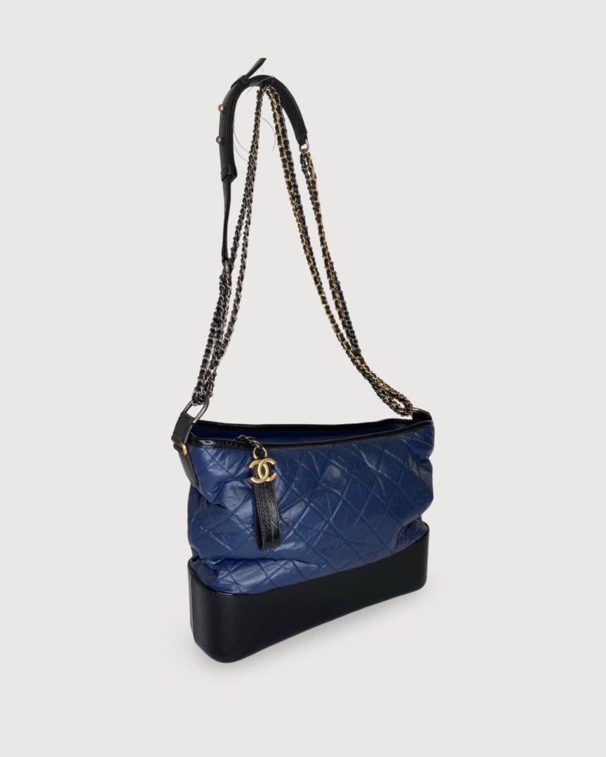 Navy/ Black Gabrielle Chanel Bag Large
