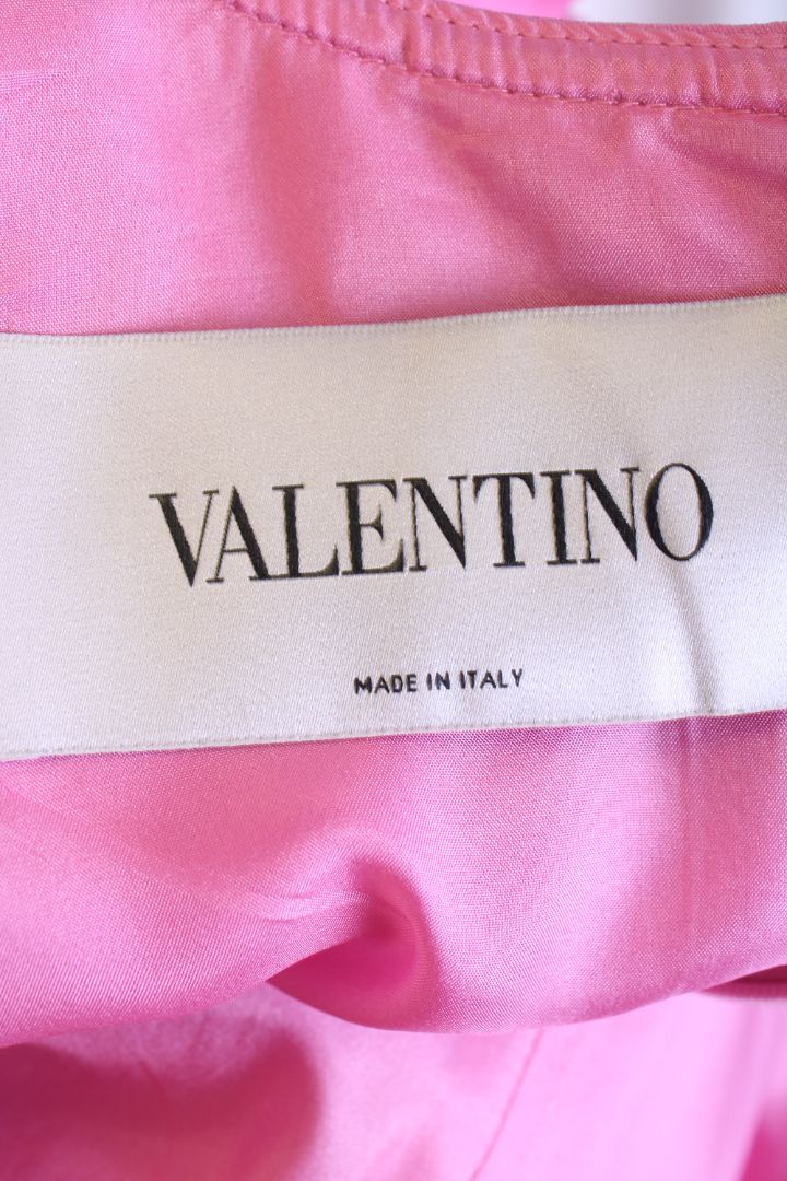Valentino S/S Ruffle Top Dress Pink 10