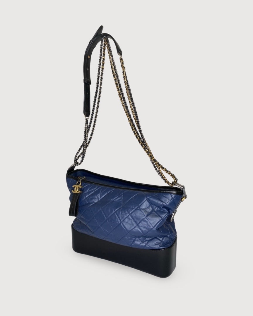 Navy/ Black Gabrielle Chanel Bag Large