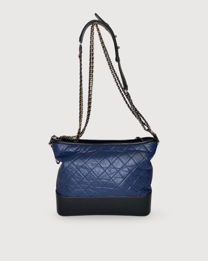 Navy/ Black Gabrielle Chanel Bag Large