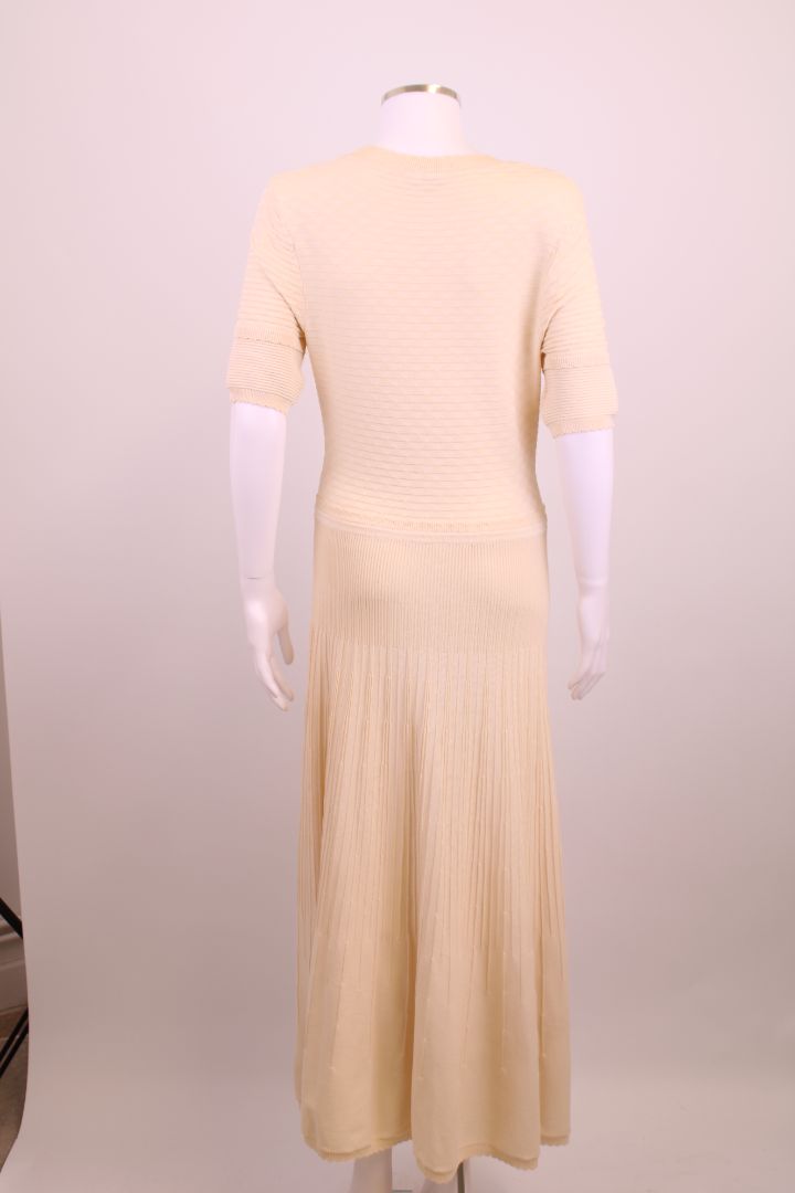 Temperley London S/S Knit Dress Cream M
