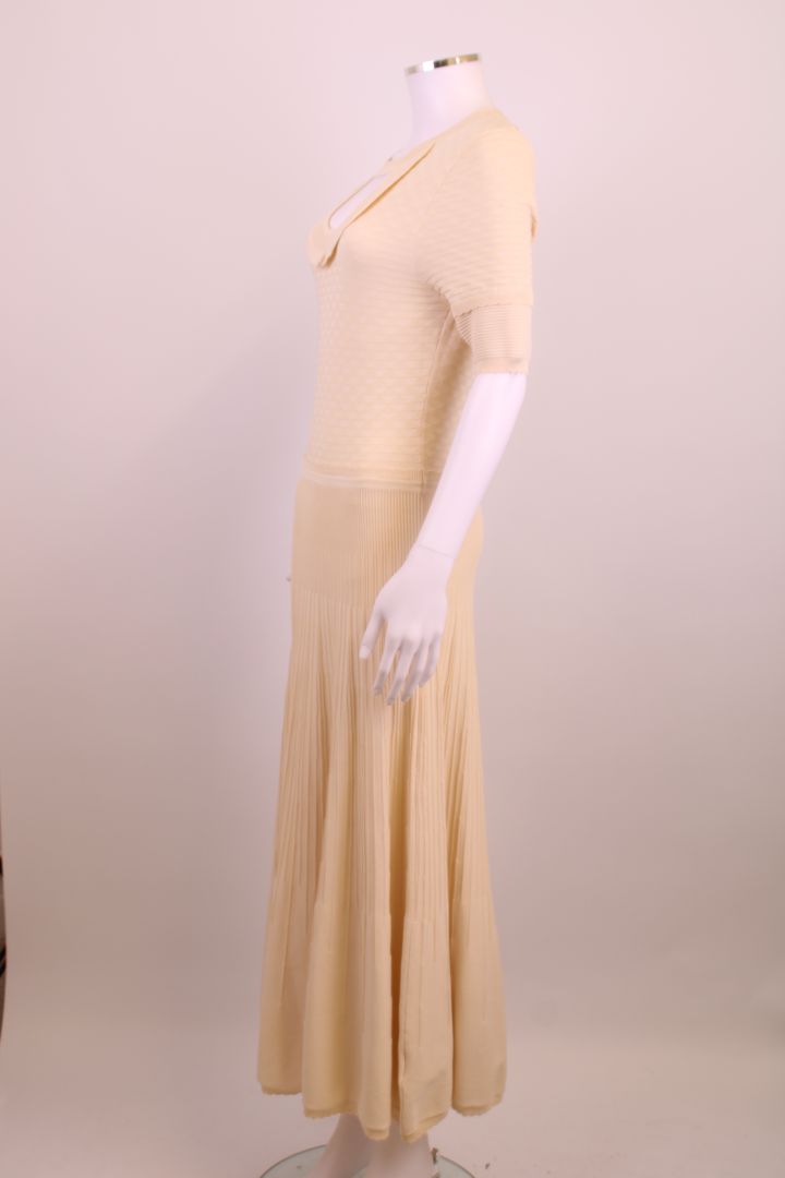 Temperley London S/S Knit Dress Cream M