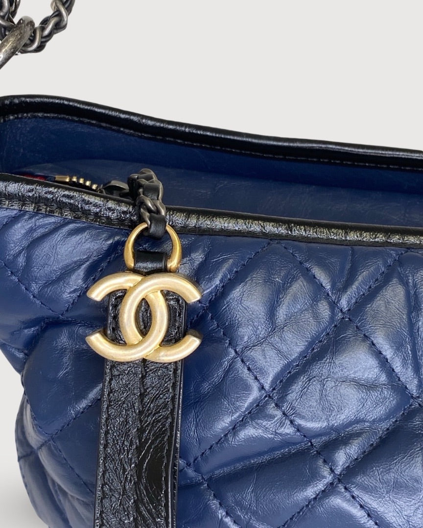 Navy/ Black Gabrielle Chanel Bag Large