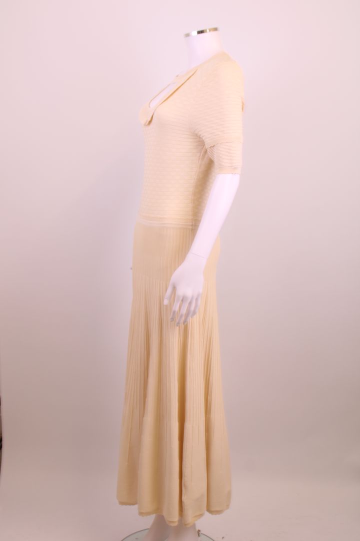 Temperley London S/S Knit Dress Cream M