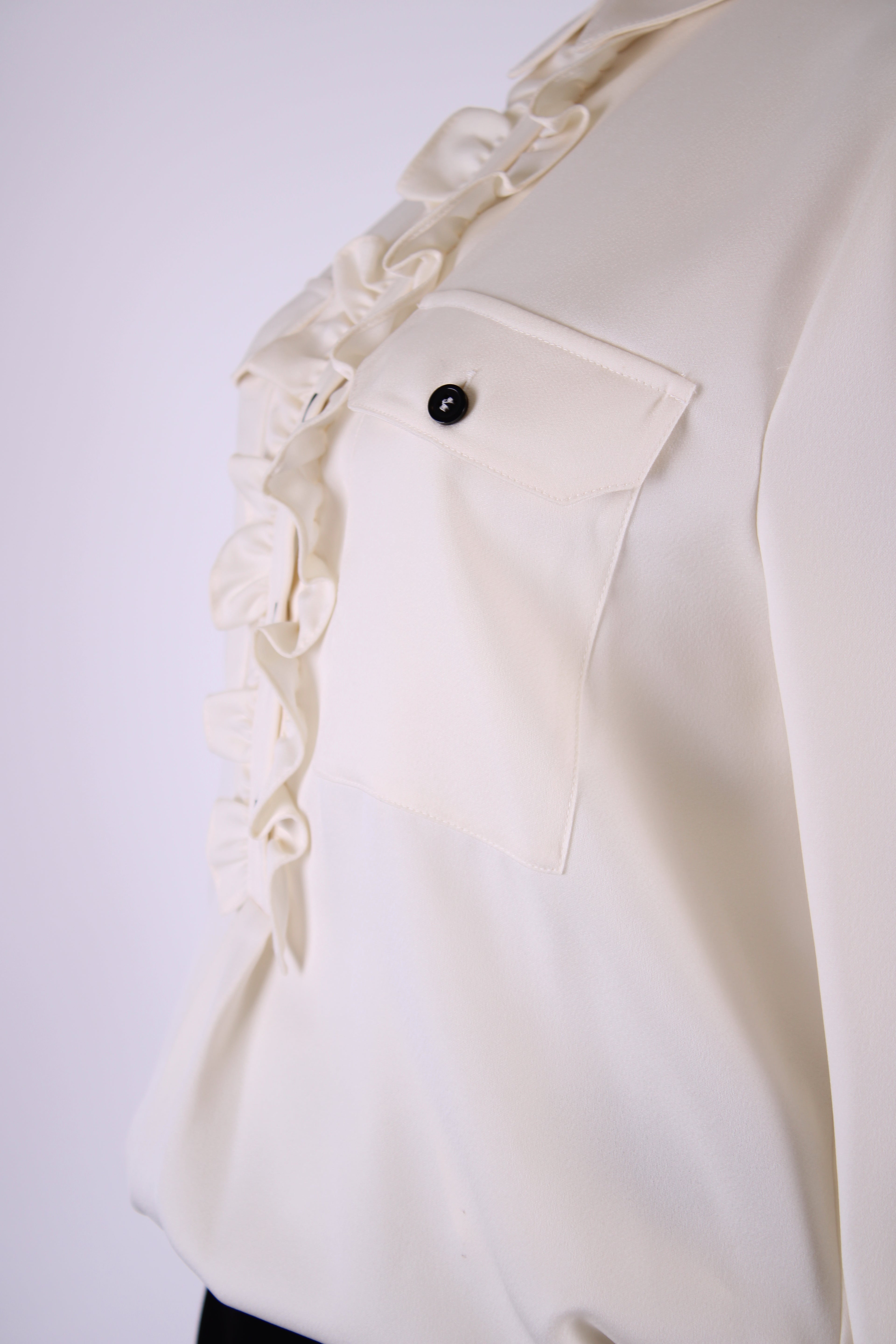 ME+EM L/S Ruffle Shirt Cream 12